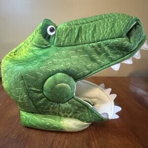 Kids Alligator Crocodile Hat Costume Plush Green 4T Fun Halloween Dress Up